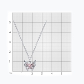 Колье из серебра с фианитами