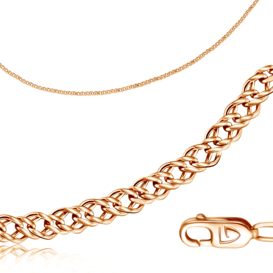 Браслет из золота с фианитами