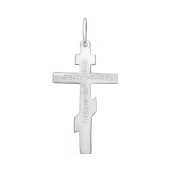 Подвеска-крест из серебра