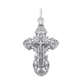 Подвеска-крест из серебра