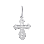 Подвеска-крест из серебра