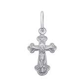 Подвеска-крест из серебра