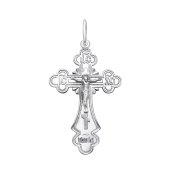 Подвеска-крест из серебра