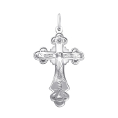 Подвеска-крест из серебра