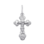 Подвеска-крест из серебра