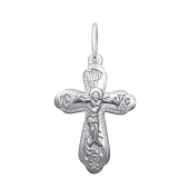 Подвеска-крест из серебра