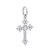 Подвеска из серебра с фианитами