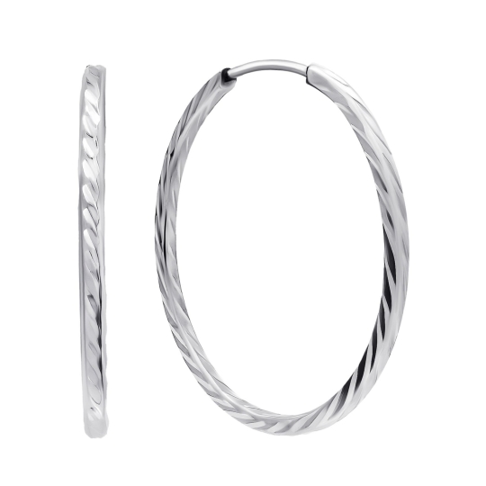 Серьги из серебра с бриллиантами