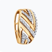 Подвеска из золота с фианитами