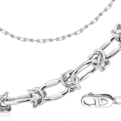 Цепь из белого золота плетения 