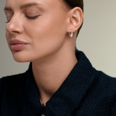 Серьги из золота с фианитами