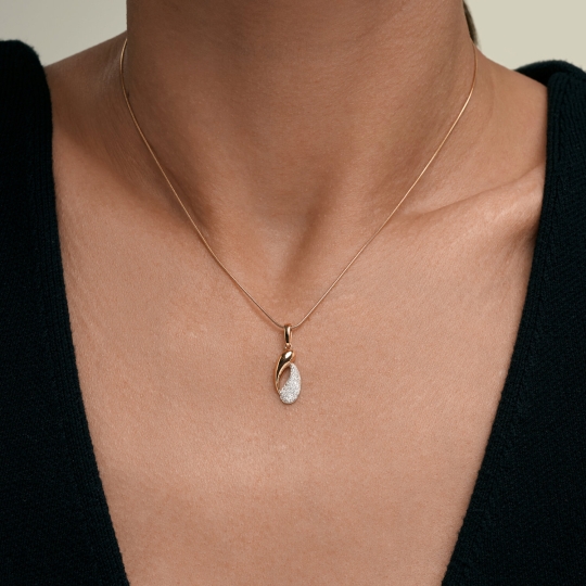 Серьги из золота с фианитами