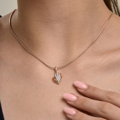 Подвеска из золота с фианитами