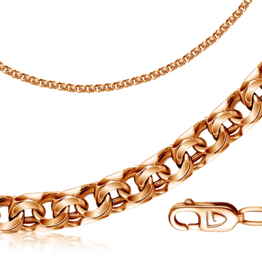 Цепь из золота плетения "Бисмарк"