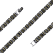 Браслет из серебра с марказитами