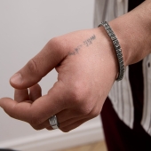 Браслет из серебра с марказитами