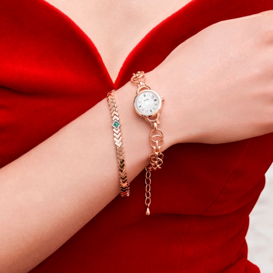 Браслет из золота с фианитами