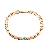 Браслет из золота с бриллиантами и изумрудом