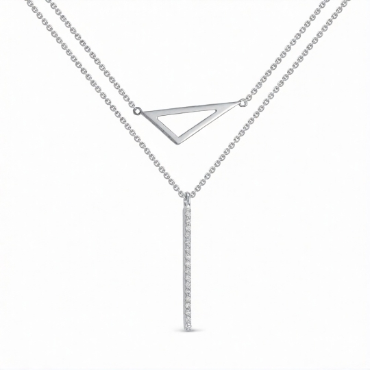 Колье из белого золота