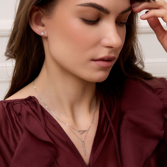 Колье из белого золота