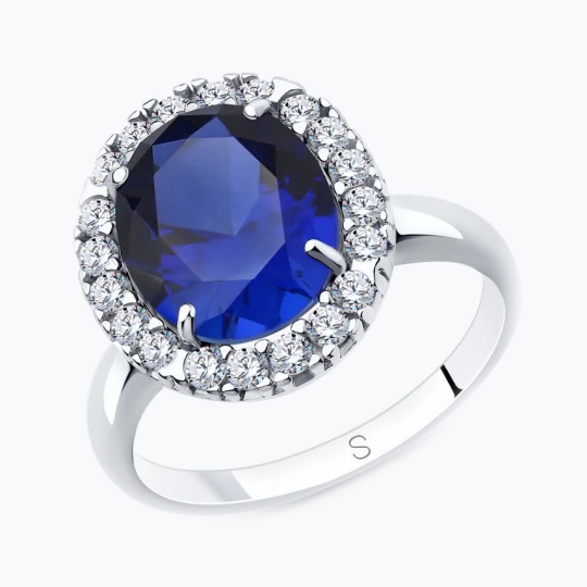 Кольцо из серебра с позолотой