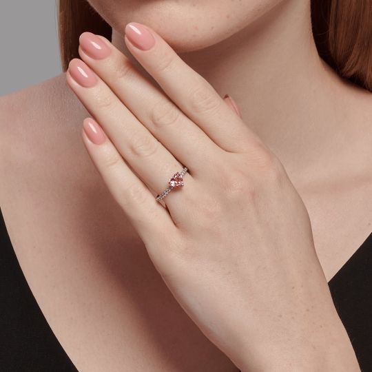 Кольцо из серебра с агатом