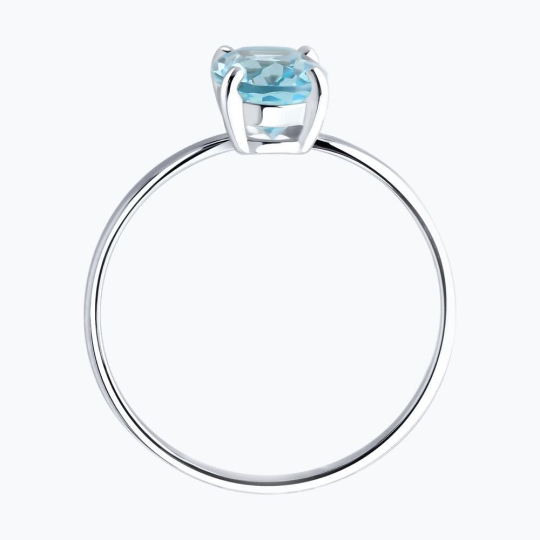 Подвеска из серебра с топазом