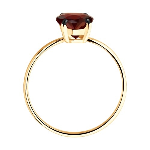 Серьги из серебра с позолотой и гранатами