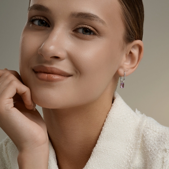 Кольцо из серебра с аметистом