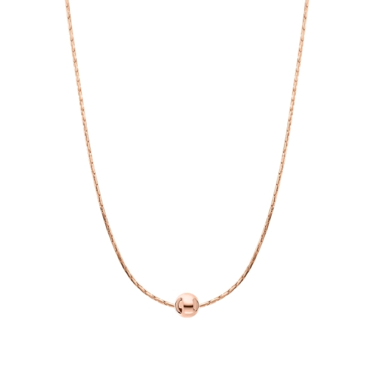 Колье на леске с золотыми вставками и фианитом