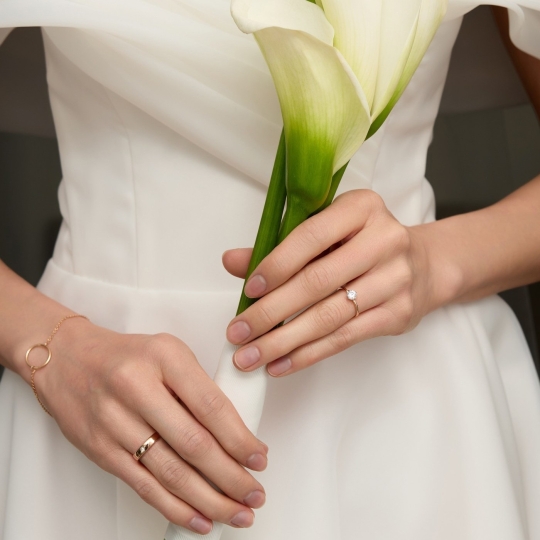 Браслет из золота с фианитами