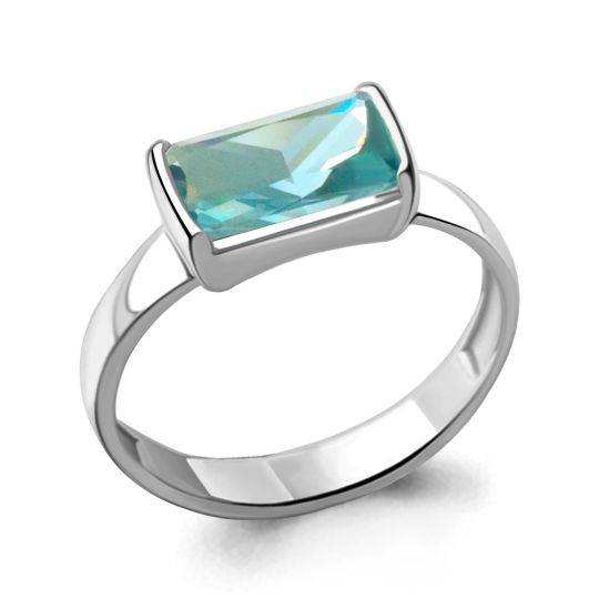 Кольцо из серебра с ювелирным кристаллом