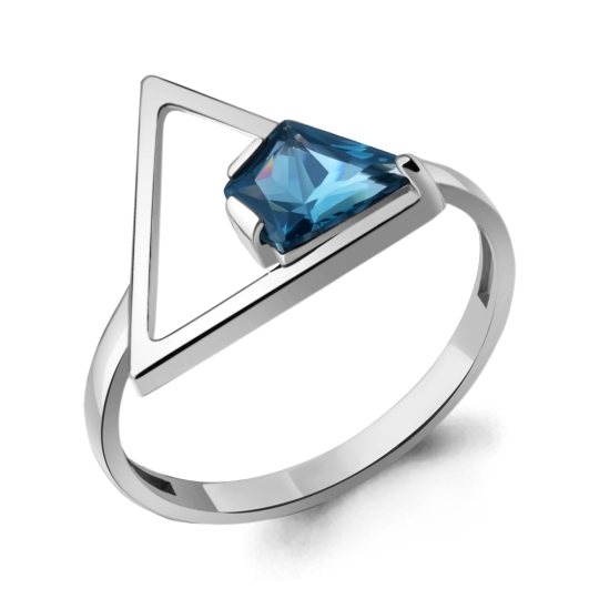 Серьги из серебра с ювелирными кристаллами