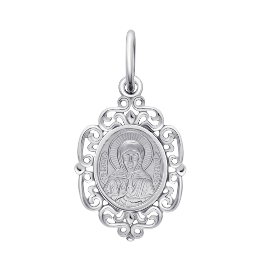 Подвеска из серебра с образом "Николай Чудотворец"