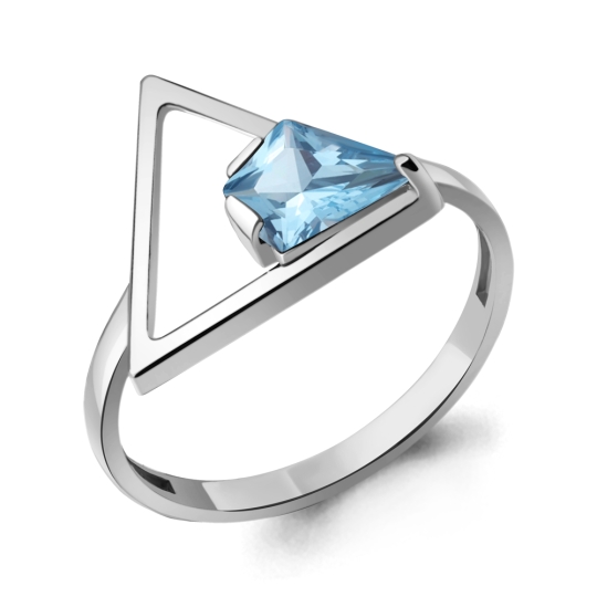 Кольцо из серебра с ювелирным кристаллом