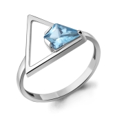 Кольцо из серебра с ювелирным кристаллом