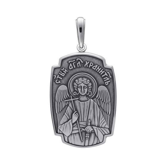 Подвеска из серебра с образом "Николай Чудотворец"