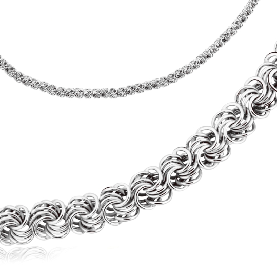 Цепь из серебра плетения "Снейк"