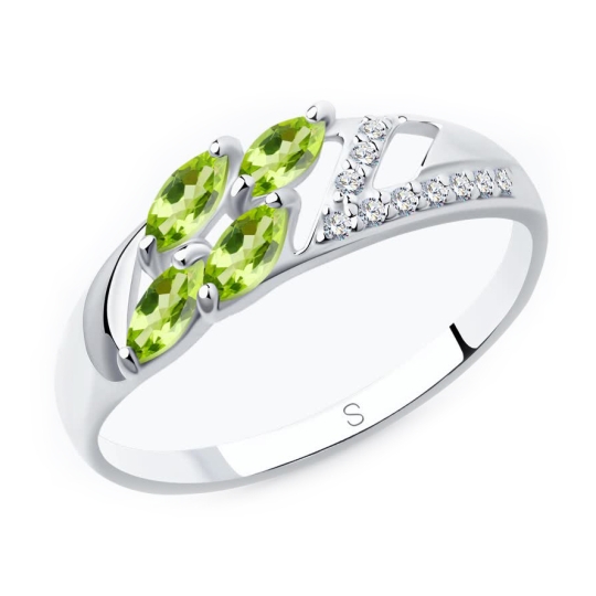 Кольцо из серебра с турмалином