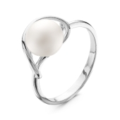 Кольцо из серебра с жемчугом 