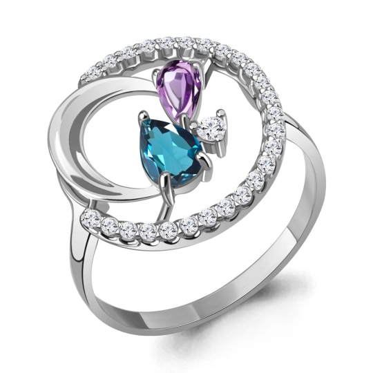 Кольцо из серебра с жемчугом