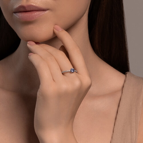 Кольцо-печатка из серебра 