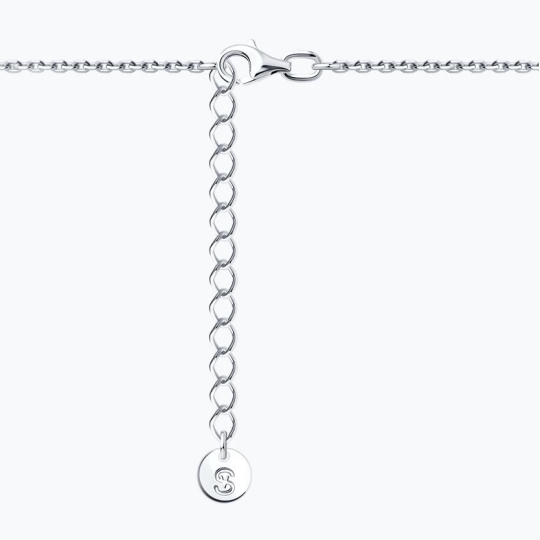 Серьги из серебра с аметистами и фианитами