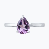 Кольцо из серебра с аметистом