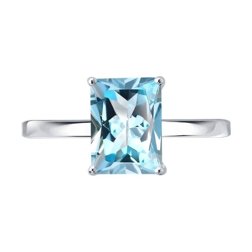 Серьги из серебра с топазами