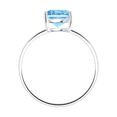 Серьги из серебра с топазами