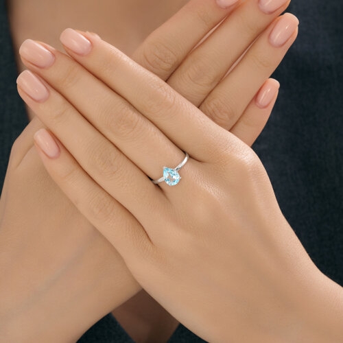 Кольцо из серебра с миксом камней