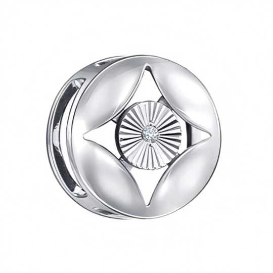 Подвеска из серебра с образом Божьей Матери "Владимирская"