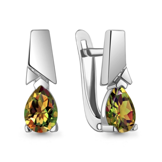 Серьги-кольца из серебра