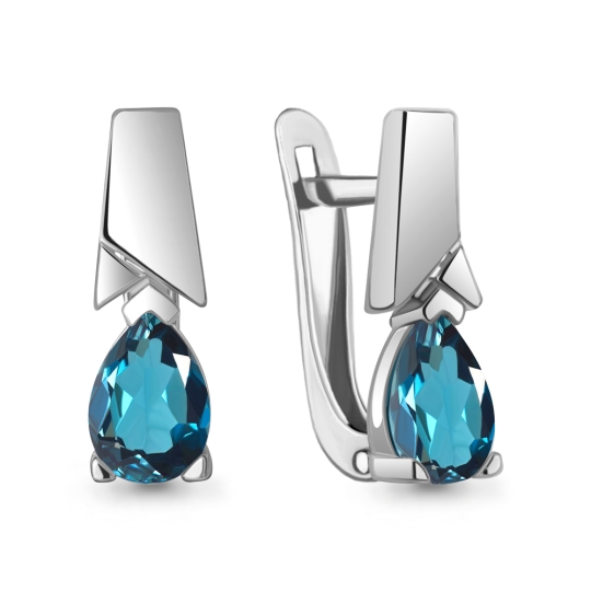 Кольцо из серебра с топазом London